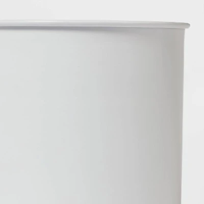Solid Bathroom Wastebasket Can White - Threshold™ 3 Solid Bathroom Wastebasket Can White - Threshold™ - Image 3