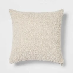 Woven Boucle Square Throw Pillow With Exposed Zipper - Threshold™ -Fradel & Spies GUEST 0156fdc5 10c3 4229 91f3 7cd04c3990d7