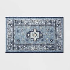 Vintage Persian Medallion Kitchen Rug Blue - Threshold™ -Fradel & Spies GUEST 025b5f6d 8461 43cc b2bd 68ea68432beb