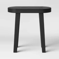 Woodland Carved Wood Accent Table - Black - Threshold -Fradel & Spies GUEST 028d936f c1e9 49b0 a030 2e6b1194a496