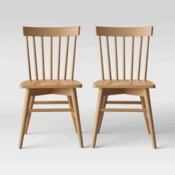 Set Of 2 Windsor Dining Chair - Threshold -Fradel & Spies GUEST 0384a8cf 772c 41d1 959a e2c2b13eea9f