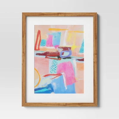 (Set Of 2) 16" X 20" Painterly Collage Framed Wall Canvases - Threshold™ 2 (Set Of 2) 16" X 20" Painterly Collage Framed Wall Canvases - Threshold™ - Image 2