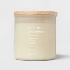 Glass Jar Tea Tree And Spearmint Candle Beige - Threshold™ 9 Glass Jar Tea Tree And Spearmint Candle Beige - Threshold™ -Fradel & Spies GUEST 08840a6f eb81 4eba bdb2 82fa19c57c5b