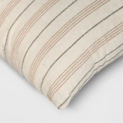 Cotton Flax Woven Striped Square Throw Pillow - Threshold™ -Fradel & Spies GUEST 08c83243 712a 4977 937c c04fac6ebbef