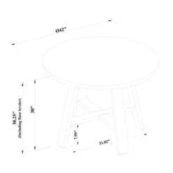 42" Linden Round Wood Dining Table - Threshold™ Designed With Studio McGee -Fradel & Spies GUEST 0c000735 3d37 445d 864f 66166a58d562