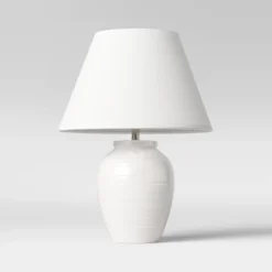 Turned Ceramic Table Lamp White - Threshold™ 9 Turned Ceramic Table Lamp White - Threshold™ -Fradel & Spies GUEST 0c5fcf73 910a 479f a8ce c7fb931048d7