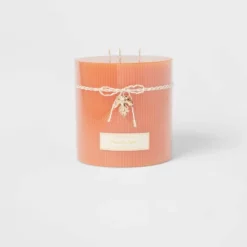 Ribbed Pillar Pumpkin Spice Candle - Threshold™ -Fradel & Spies GUEST 0d63d7f3 068b 4568 b0aa dd0d0ee144a9