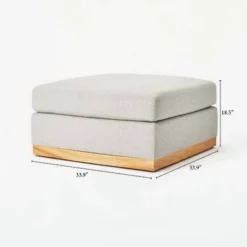 Woodland Hills Modular Sectional Ottoman Light Gray - Threshold™ Designed With Studio McGee -Fradel & Spies GUEST 0ed068aa 7686 4196 a244 18c08b84b454