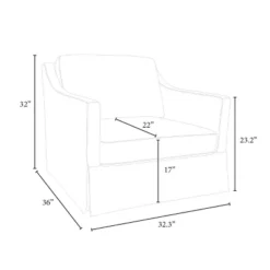 Vivian Park Upholstered Swivel Chair Cream - Threshold™ Designed With Studio McGee -Fradel & Spies GUEST 0f6cc5a6 f1ac 4b5a a69b 5faae524745a