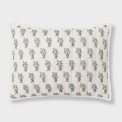 Voile Woodblock Printed Quilt Sham Ivory - Threshold™ 5 Voile Woodblock Printed Quilt Sham Ivory - Threshold™ -Fradel & Spies GUEST 18e7d34d e9d5 44c9 a257 784633d28fac