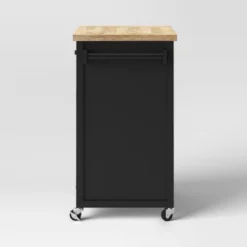 Windham Wood Top Kitchen Cart - Black - Threshold™ 11 Windham Wood Top Kitchen Cart - Black - Threshold™ -Fradel & Spies GUEST 1cdd1e03 5571 4873 a483 1e00574e2a6f