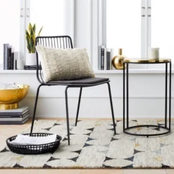 Set Of 2 Sodra Rounded Seat Wire Dining Chair Black - Threshold™ -Fradel & Spies GUEST 1f0c0031 cd11 4dd2 b4b3 61162d0e2dff