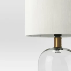 Glass Cylinder Mini Table Lamp With Open Base Clear - Threshold™ -Fradel & Spies GUEST 1f14c873 4b74 4c73 a623 c80d2dde31a2