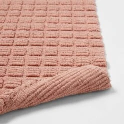 20"x32" Square Tufted Bath Rug Clay Pink - Threshold™ -Fradel & Spies GUEST 1fd0ba5f e294 426b 9282 7214e9ac95bf