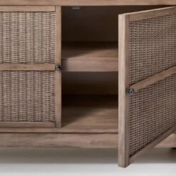 Brandeis Woven TV Stand For TVs Up To 60" Brown - Threshold™ Designed With Studio McGee -Fradel & Spies GUEST 207e0e77 d234 4ee8 8261 19fba8aebd36