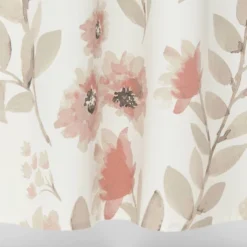 Blooms Flat Weave Shower Curtain Coral - Threshold™ -Fradel & Spies GUEST 20d1e2c8 5b6d 4bb6 9627 163c8cae1e3a