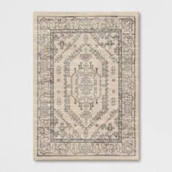 Plush Persian Style Area Rug Cream - Threshold™ -Fradel & Spies GUEST 21495567 798b 4c7e 88b2 01a16bec916d