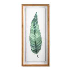 (Set Of 3) 28"x12" Framed Leaves Decorative Wall Art White - Threshold™ -Fradel & Spies GUEST 214fdd58 752e 4cd5 99b6 07b5a2d55b3e