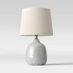Assembled Ceramic Table Lamp Gray - Threshold™ -Fradel & Spies GUEST 233d030a ded6 4d18 b2e3 2d046d833289