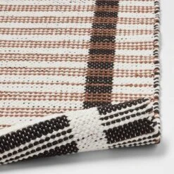 20"x32" Modern Reversible Colorblock Striped Bath Rug - Threshold™ -Fradel & Spies GUEST 24ea249e affa 43e3 acb6 b1b205a9ebaf