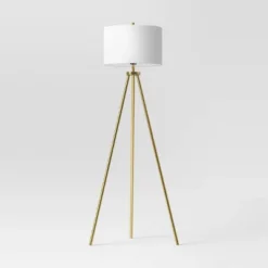 Ellis Tripod Floor Lamp Brass - Threshold™ -Fradel & Spies GUEST 263804f4 23df 4efe ae72 a07eedaf8c93