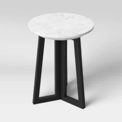 Altavista Round Marble End Table White - Threshold™ -Fradel & Spies GUEST 2758c8eb 8d8e 4972 8d46 eafeb11b9283