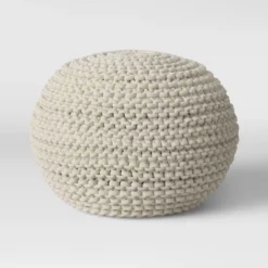 Cloverly Chunky Knit Pouf - Threshold 20 Cloverly Chunky Knit Pouf - Threshold -Fradel & Spies GUEST 298c80e6 7902 4452 b21d 0b330077374e