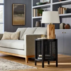 Portola Hills Woven Accent Table - Threshold™ Designed With Studio McGee