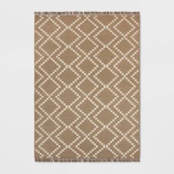 Check Diamonds Outdoor Rug Tan - Threshold™ -Fradel & Spies GUEST 2abd2c8e 928f 4aad a501 58a5ed86f643