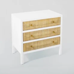 Springville 3 Drawer Nightstand White - Threshold™ Designed With Studio McGee -Fradel & Spies GUEST 2aec47cc d72c 4c7b bf64 e9ab76b448eb