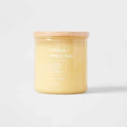 Wellness Jar Citrus And White Oak Candle Yellow - Threshold™ -Fradel & Spies GUEST 2ed91f4f 6994 434b 8b99 5124507b0825