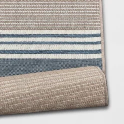 Sand Stripe Outdoor Rug Blue - Threshold™ 6 Sand Stripe Outdoor Rug Blue - Threshold™ -Fradel & Spies GUEST 3616b472 fed7 4009 8a0d 4aa280b59abf