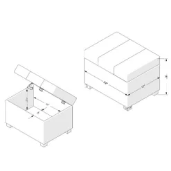 Essex Single Storage Ottoman - Threshold™ -Fradel & Spies GUEST 39028329 8a43 44e9 ae59 0a638ff791a9