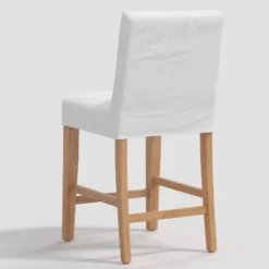Nazanin Slipcover Counter Height Barstool Twill White - Threshold™ -Fradel & Spies GUEST 39492191 5298 4370 b788 c7150e0059c3