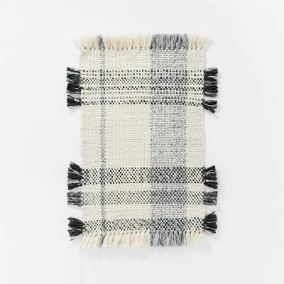 Laurelhurst Indoor/Outdoor Plaid Rug Black/White - Threshold™ Designed With Studio McGee 6 Laurelhurst Indoor/Outdoor Plaid Rug Black/White - Threshold™ Designed With Studio McGee - Image 6