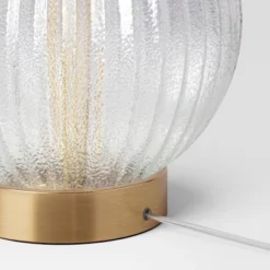 Small Ribbed Glass Lamp Base Clear - Threshold™ -Fradel & Spies GUEST 3afd392d 594c 4005 9b08 cc2e50aa3c8c