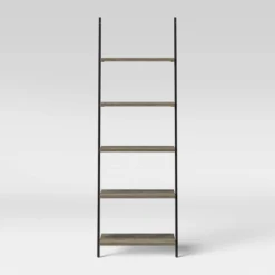 72" Loring 5 Shelf Leaning Bookshelf - Threshold™ -Fradel & Spies GUEST 3b2af214 2cb4 4112 aa0d 454af67e18fa