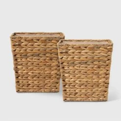 Light Weave Wastebasket Natural - Threshold™ -Fradel & Spies GUEST 3bc675e6 5665 41bd 8dca f21123a12d02