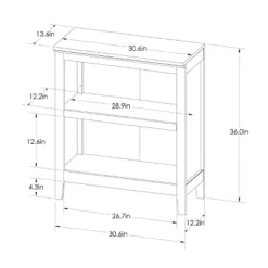 36" Carson 2 Shelf Bookcase - Threshold -Fradel & Spies GUEST 3f86ad2c 545e 48ae 8685 3302eab5cded