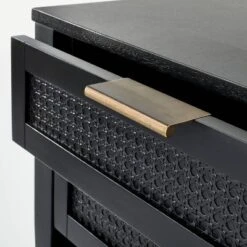 East Bluff 2 Drawers Woven Accent Table Black - Threshold™ Designed With Studio McGee -Fradel & Spies GUEST 42e77654 e6d8 43bd 9f8b 688c84d09d27