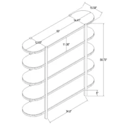 57" Portola Hills 5 Shelf Horizontal Bookcase - Threshold™ Designed With Studio McGee -Fradel & Spies GUEST 4a1c7b50 180c 4afa a05b f287b4db2a71