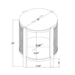 Portola Hills Woven Accent Table - Threshold™ Designed With Studio McGee -Fradel & Spies GUEST 4adf35f8 0ed1 4393 b30c c5682441d8d8