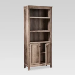 72" Carson 5 Shelf Bookcase With Doors - Threshold -Fradel & Spies GUEST 50091ed5 fc57 4bb6 a167 b371f65079f8