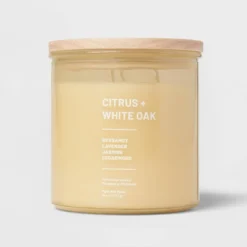 Wellness Jar Citrus And White Oak Candle Yellow - Threshold™ -Fradel & Spies GUEST 51de7eb0 bd7c 4e8e b79b 9ae5ec48b1d3