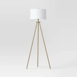 Ellis Tripod Floor Lamp Brass - Threshold™ -Fradel & Spies GUEST 523c462d c1c1 4a9a 898d 0d6924e5de05