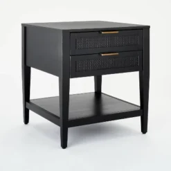 East Bluff 2 Drawers Woven Accent Table Black - Threshold™ Designed With Studio McGee -Fradel & Spies GUEST 52fed250 d753 4005 9d7b 39d23590a57b