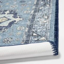 Vintage Persian Medallion Kitchen Rug Blue - Threshold™ -Fradel & Spies GUEST 542826fe 714b 49ea bc14 c43a2adfca20