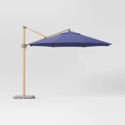 11'x11' Offset Patio Umbrella - Light Wood Pole - Threshold™ -Fradel & Spies GUEST 544e7160 2f43 42b7 962e 5e64fe35ebc3
