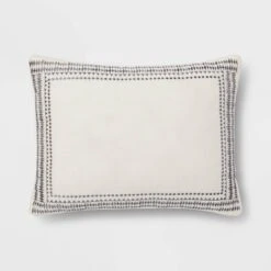 5pc Woven Diamond Stripe Comforter Set Cream/Black - Threshold™ -Fradel & Spies GUEST 5d349a07 7c2d 4182 a95d 87ac7e7fc926