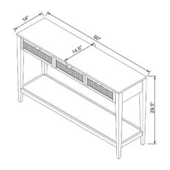 East Bluff Woven Drawer Console Table - Threshold™ Designed With Studio McGee -Fradel & Spies GUEST 5fadeab1 5821 409f b35b 9dc3416e6dfc